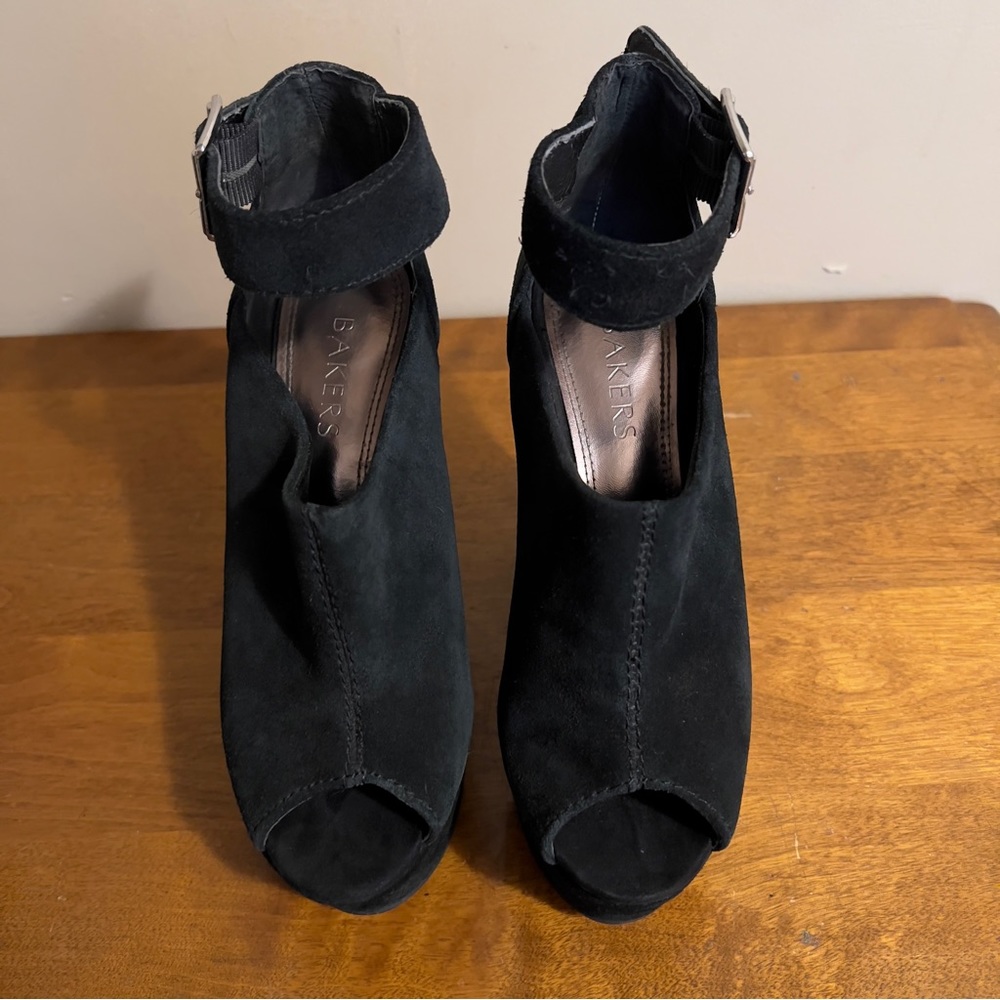 Bakers black wedges sandals - Picture 4 of 9
